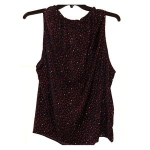 Gap Black Sleeveless with red, white, blue stars.